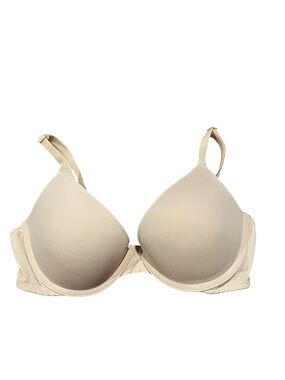 NEW 34C Victoria’s Secret PINK Wear Everywhere Push Up Bra Beige Tan 34 C